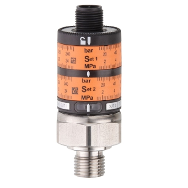 德國(guó)IFM易福門帶直觀開關(guān)點(diǎn)設(shè)定的壓力傳感器PK7524 PK-010-RFG14-QSPKG/US/ /W