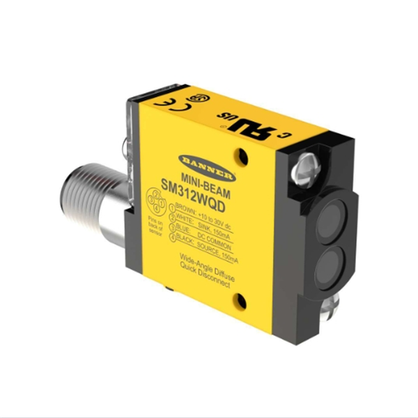 BANNER邦納美國(guó)MINI-BEAM系列光電傳感器 SME312CV2WQD