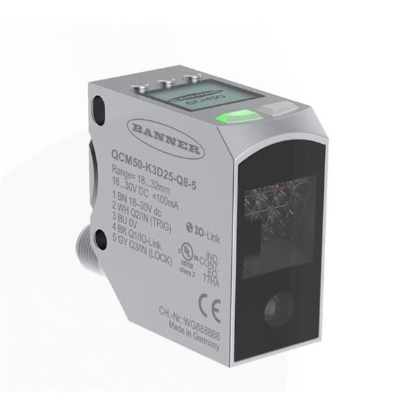 BANNER邦納美國QCM50 系列顏色傳感器 QCM50-K5D40-Q8-8