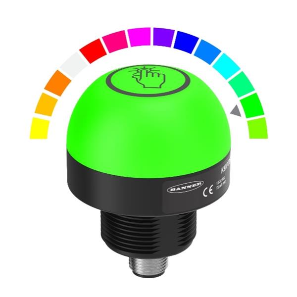 BANNER邦納美國(guó) K50 Pro 觸摸按鈕系列拾取指示燈K50PTAMGRY3AQ