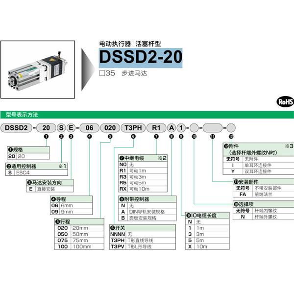 CKD喜開(kāi)理電動(dòng)執(zhí)行器（無(wú)馬達(dá)型）活塞桿型DSSD2-20SE-06100T3PHRXBX