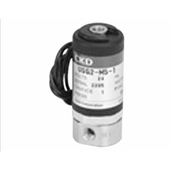 CKD喜開理多種流體小型直動式2通電磁閥USG2-M5-1-DC24V